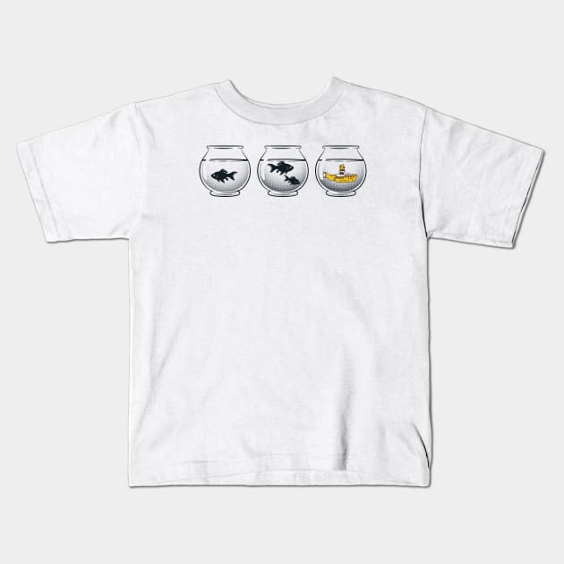 Submarine in Fishbowl by Tobe Fonseca Kids T-Shirt by Tobe_Fonseca